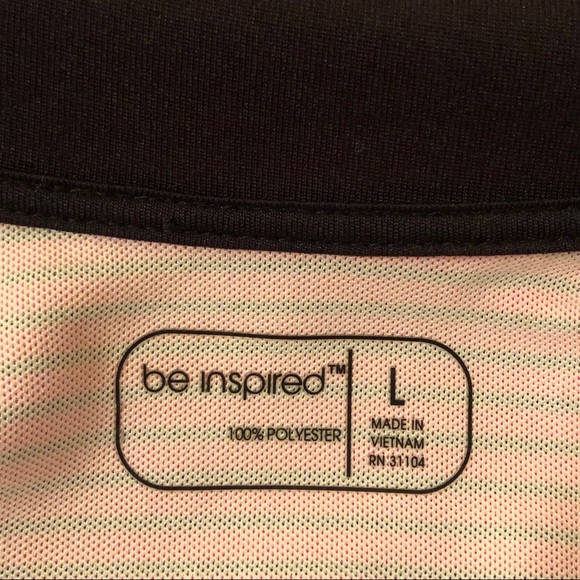 Be Inspired Black & Pink Striped Zip front Jacket - Picture 6 of 6